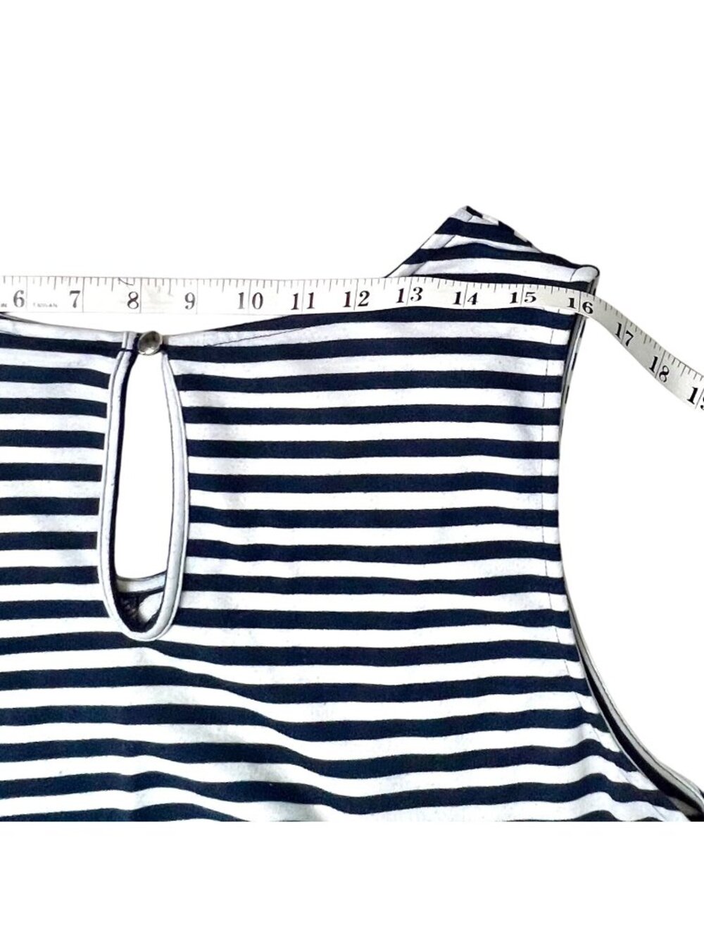 SUMMER CLEARANCE Lane Bryant Womens Size 16 Navy & White Dress - Picture 10 of 11